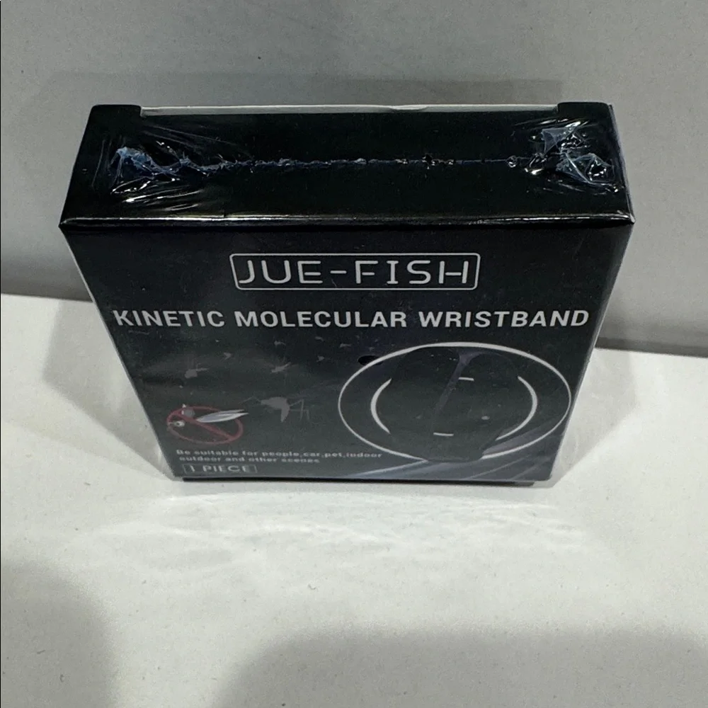 Jue Fish Kinetic Molecular Mosquito Wristband - Black for you, your dog or pet.